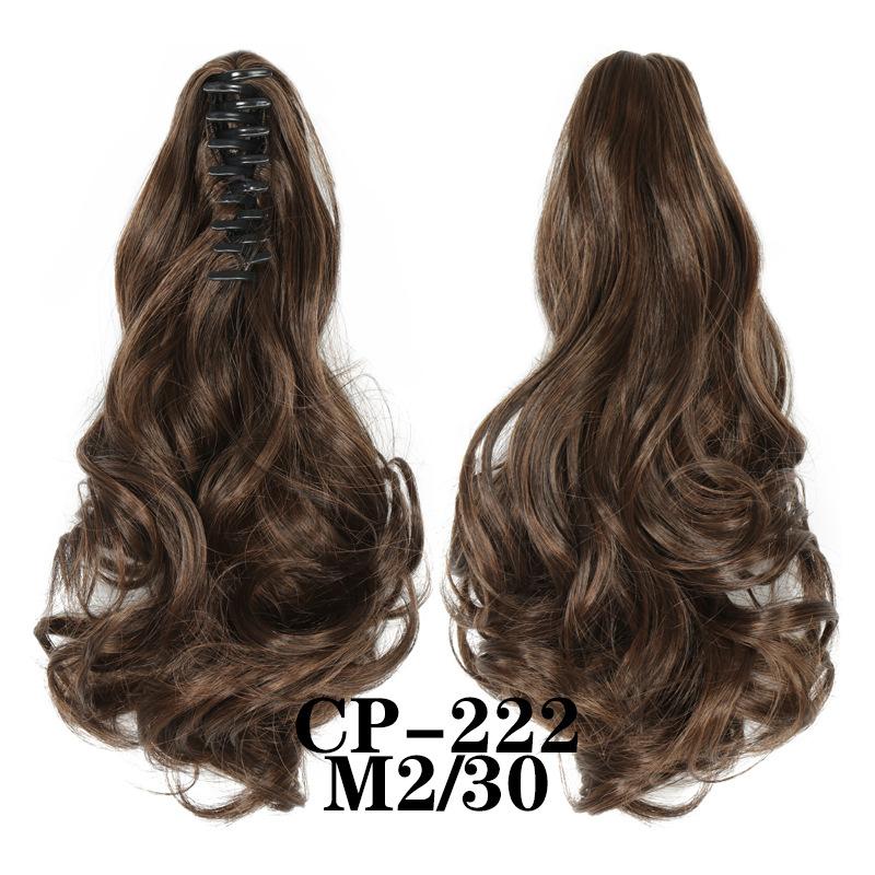 Claw Clip In Ponytail Extension Synthetic Hairpiece Curly Wavy Hair Extension 15 Inch Long Ponytail Hairpieces For Women Girl