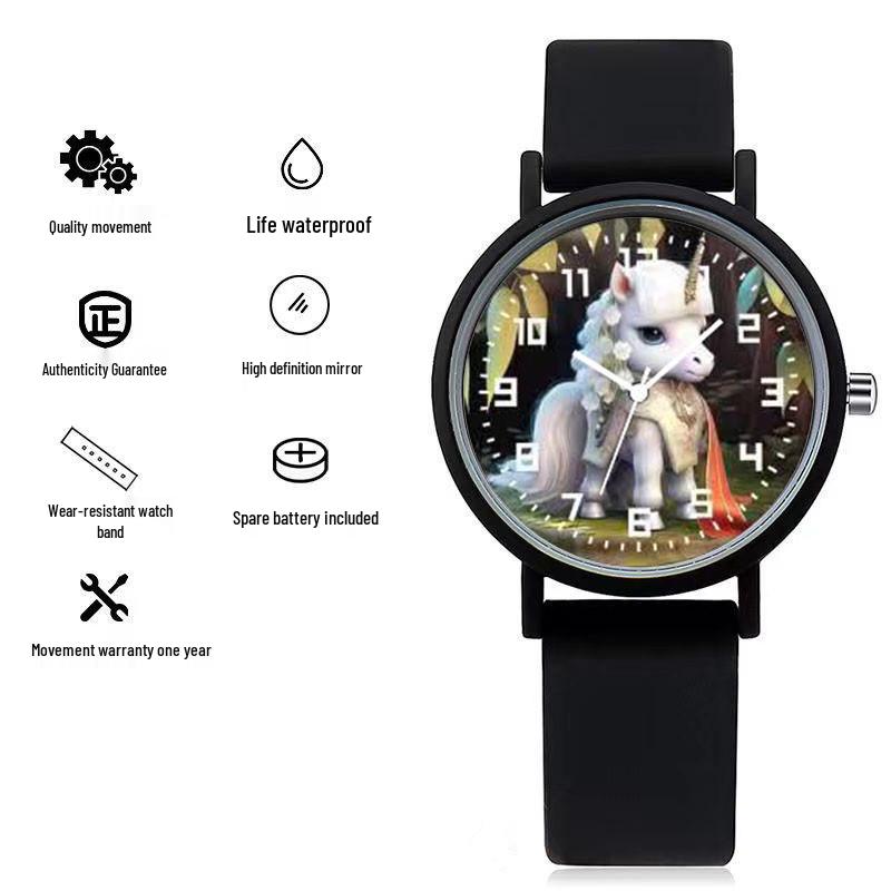 Twelve Zodiac Quartz Watch: Trendy and Minimalist Design for Women, Children, and Students