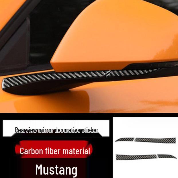 Ford Mustang Kohlefaser Interieur Zierleisten-Set: Konsole, Lenkrad, Schalthebel, Lüftungsdüse