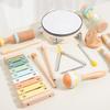 Wooden Musical Percussion Set for Kids - 9-Piece Educational Toy