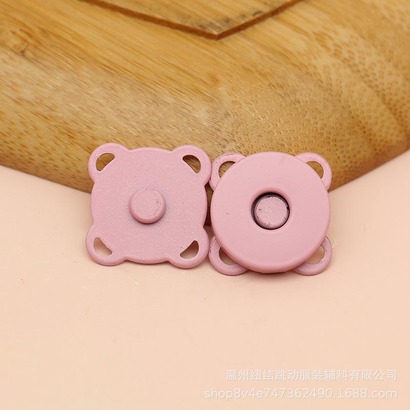 

Магнитная пряжка «Цветок сливы», окрашенная цветная магнитная магнитная пряжка, невидимая скрытая пряжка, пришитая вручную пуговица, аксессуары для сумок 14Mm * pink * hand sewn magnetic buckle