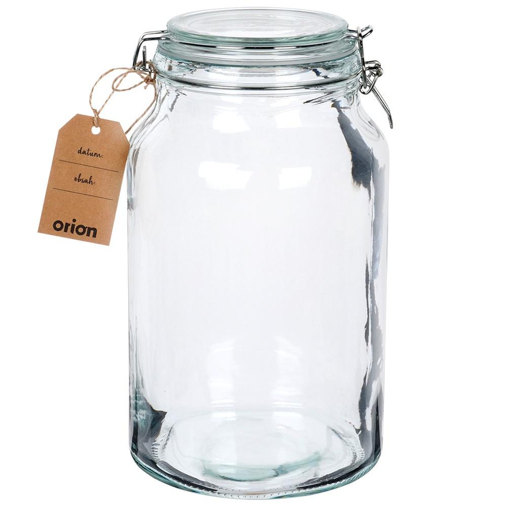 Glass Storage Jar with Clip Lid 4.2L