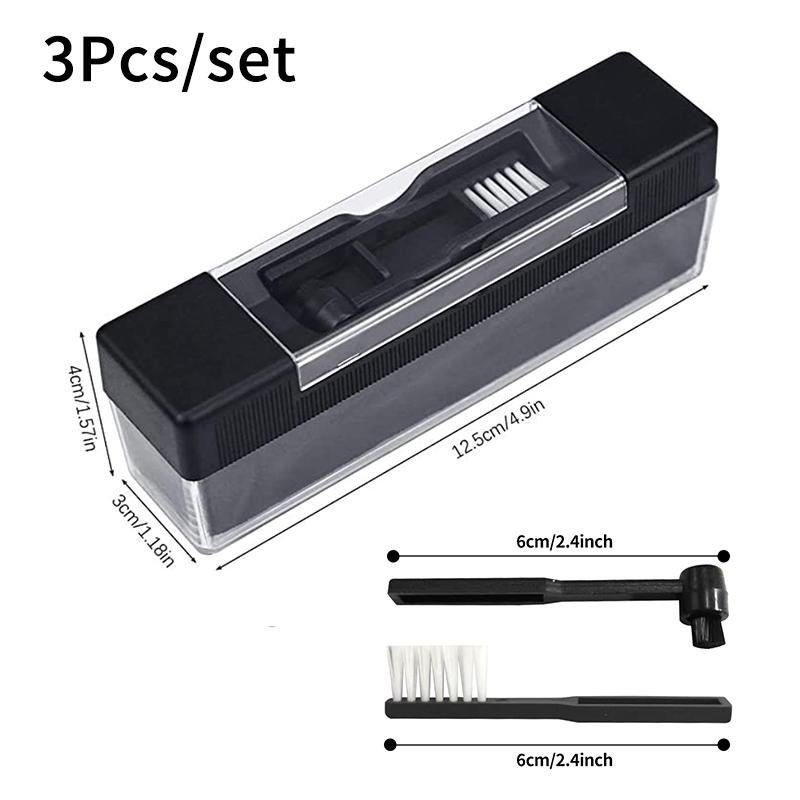 Vinyl Phonograph Cleaner Brush Dust Remover Anti-Static Velvet CD/LP Cleaning Kit Record Brush Set Turntable Player Accessories