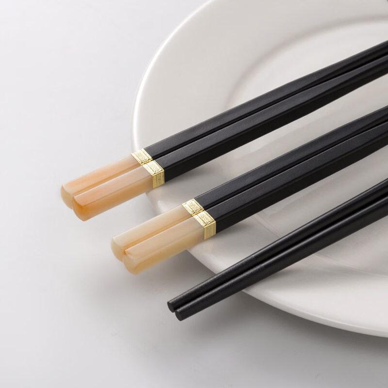 Chang YU WANG 27cm Alloy Chopsticks, Imitation Jade Design