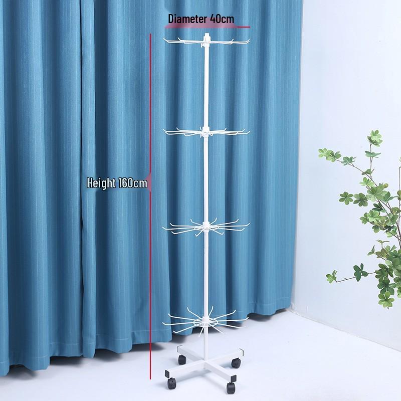 Rotating Detachable Three-Layer Jewelry Display Rack