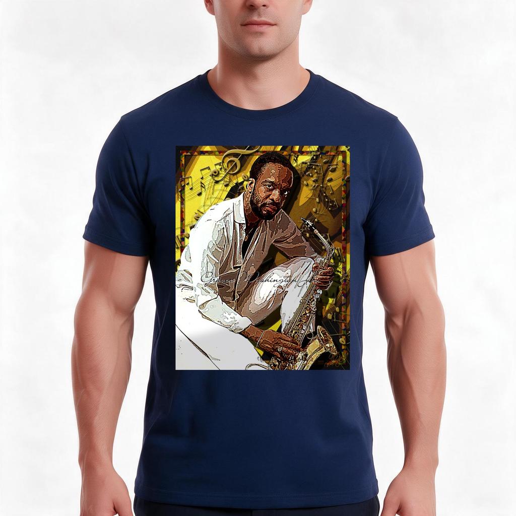 Grover Washington Jr Tribute D3 Pillows Totes Tshirt Summer Casual Cotton Tee Oversized Streetwear Tops Unisex Unisex Unisex