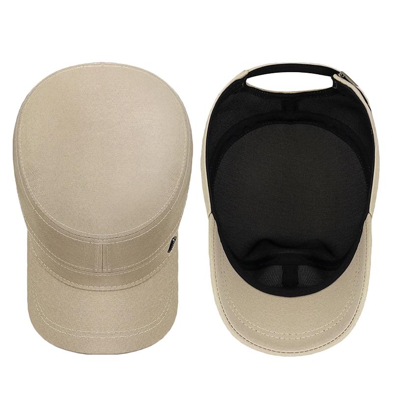 Sunshade  Hat Men's Spring Autumn Flat Top Hat for Middle-Aged and Elderly Outdoor Sunscreen Hat
