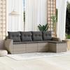 VidaXL Garden Lounge Set with Cushions 5 Pcs, Patio Sofas, Patio Furniture Set, Outdoor Furniture, Grey 3221291