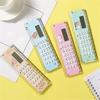 Ruler Calculator Multi-functional 2 In 1 15cm Scale 8 Digits Portable Battery Operated LCD Display Student Calculator Office Supplies