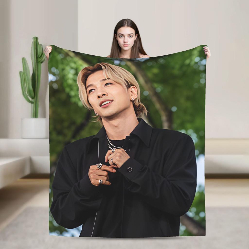 Singer TTAEYANG Flannel Blanket Super Warm Bedding Throws for Outdoor Travel Office Street Trend Bedspread Sofa Bed Cover