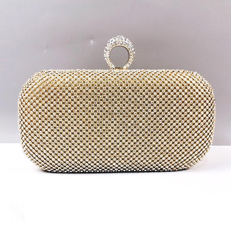 

Жіноча сумочка Новинка 2019 року в стилі ретро, ​​інкрустована діамантами, знаменитість із темпераментом, повна сумка зі стразами, обідня сумка, сумка-сумка з каблучкою
