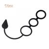 LOL Männer Zeitverzögerung Drei Ring Schwanz Penis Lock Anal Butt Plug Prostata Massager Sex Spielzeug