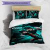 deku 3pcs Bedding Set Duvet Cover Closure Includes 1 Duvet Cover & 2 Pillowcases for All Seasons Bedroom Home Dorm Decor
