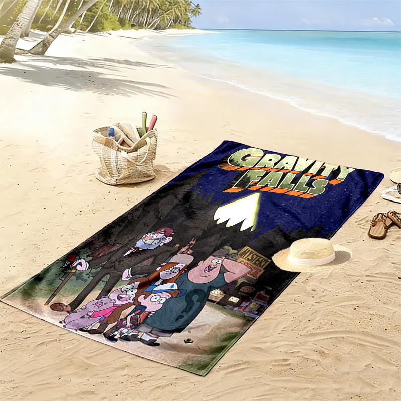 Gravity Falls 2D Flat Print Beach Towel, Large Soft Quick Dry Towel for Beach Camping Swimming.NSTJ0928633