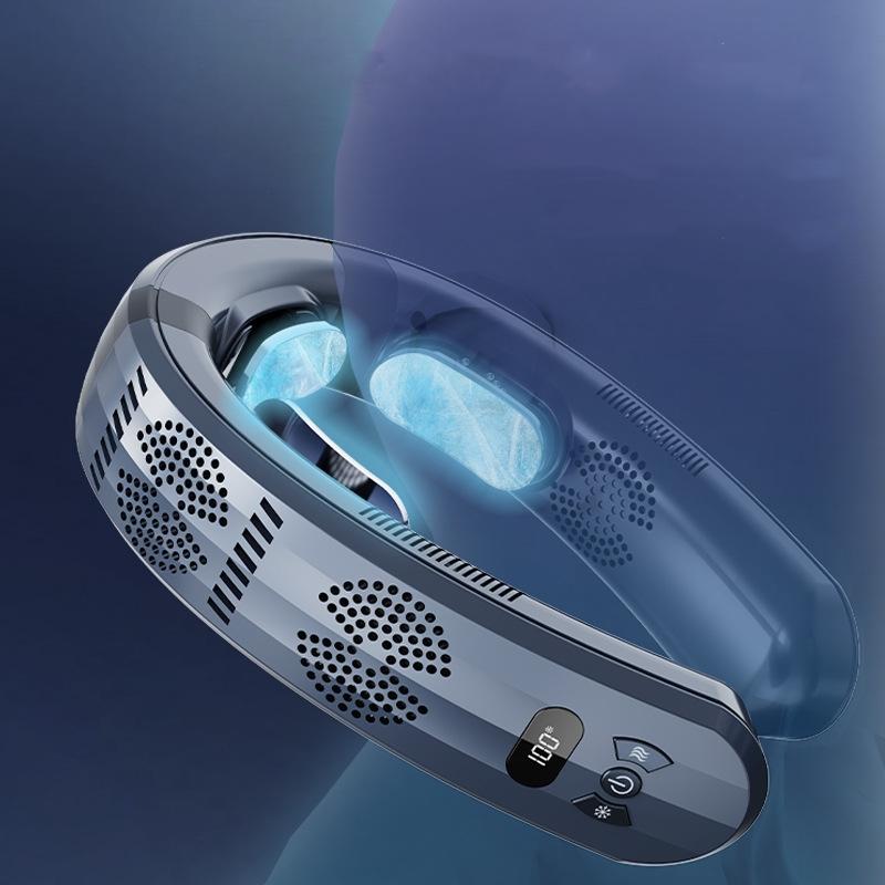 ASNUG Ventilatore Da Collo Senza Pale Con Batteria 4000mAh - 3 Velocità, Silenzioso - Per Esterno, Ufficio, Sport