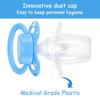 LittleForBig Adult New Model 2nd Generation with Lid Blue Pacifier, [Sleeping Bear]