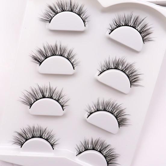 4 Paar Falsche Wimpern Natürlich Dicht Exquisit Überkreuzt Make-up Extensions Wimpern für Damen