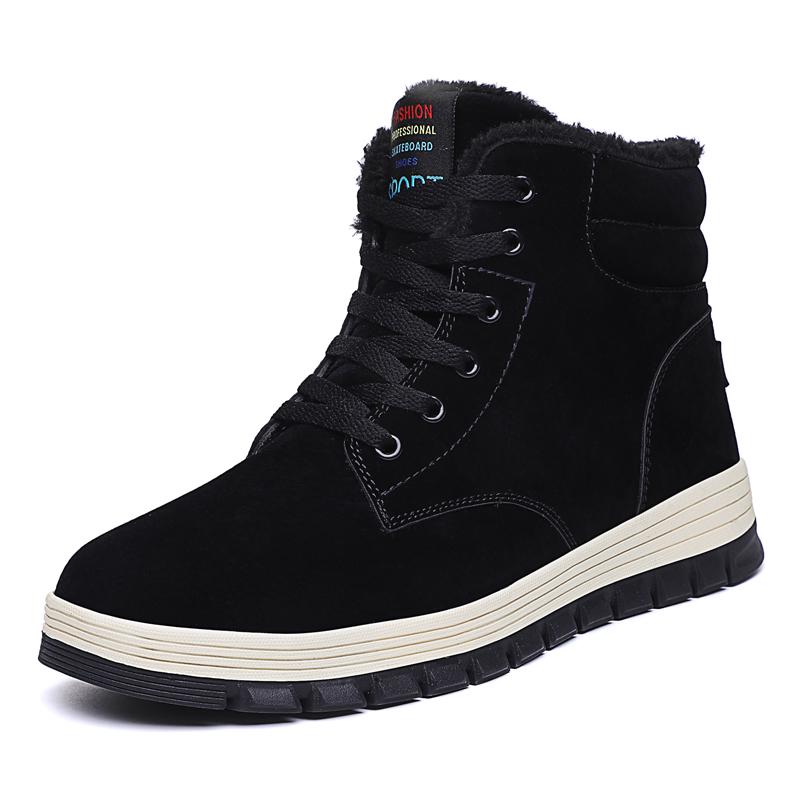 Comfortable Designer Winter Men's Snow Ankle Boots Waterproof Leather Sneakers Men Boots Outdoor Male Boots Footwear Shoes 2024
