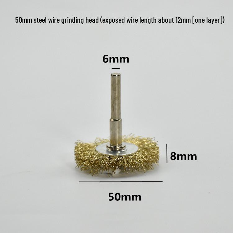 Electric Steel Wire Brush with Handle - Rust Removal, Polishing, and Cleaning.