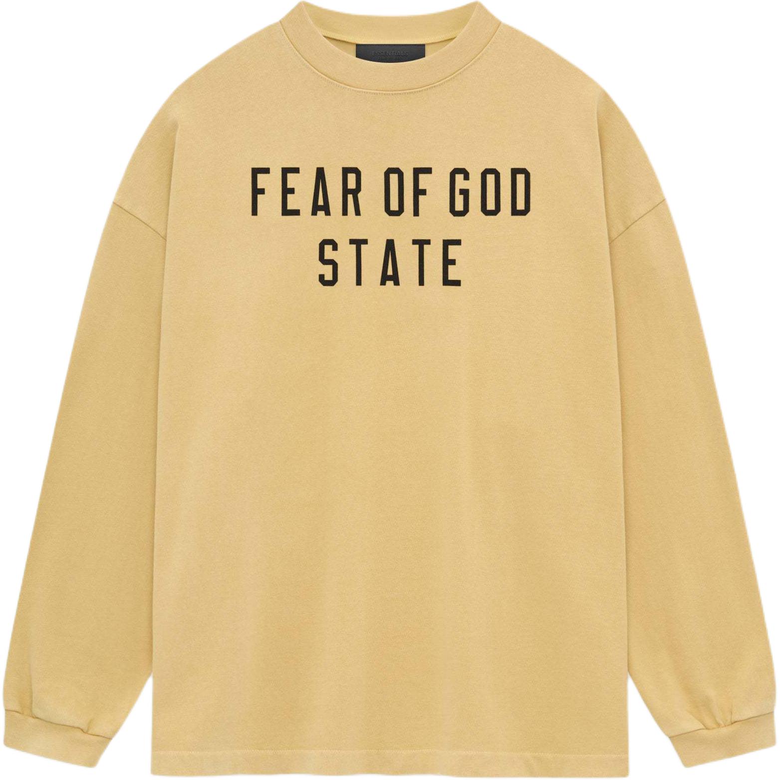 

Fear of God Футболка Essentials Heavy с длинным рукавом Amber Men Tops Yellow 125BT242013F S