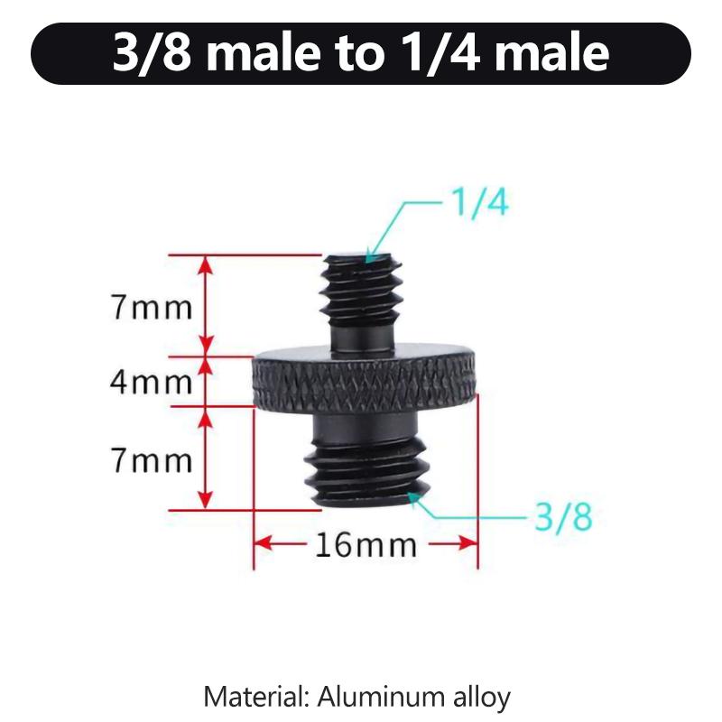 1/4 to 3/8 M5 M6 M8 Male to Female Conversion Thread Screws Tripod Screw Mount Adapter For GoPro insta360 DJI OSMO Action Camera