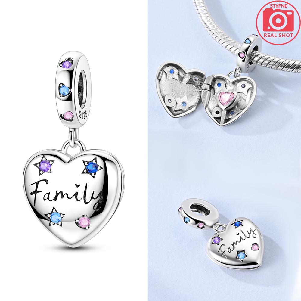 Authentic Charm Bead Charms Copper Heart Pink Zircon Bowknot Bead Charms Compatible With Bracelets Jewellery Making Diy Women Anniversary Gift Accesso