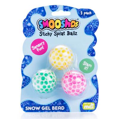 Smoosho's Sticky Splat Ballz (Set om 3) (Snow Gel Bead)