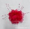 DIY feather flower handmade mesh fabric pearl feather headdress head flower show photo accessories wrist flower hairpin DIY
