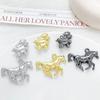 2Pcs/lot Cute Zinc Alloy Double-sided Running Horse Pendant Charms For DIY Handmade Necklace Bracelet Earrings Accessories