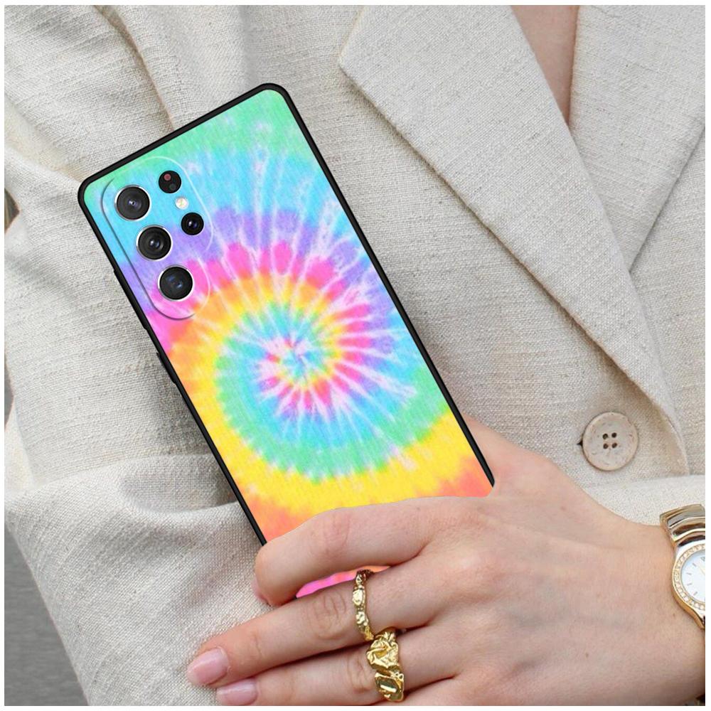 Trippy Tie Dye Hippie Art Cell Phone Case for Samsung Galaxy S26 Ultra S25 S24 S23 S22 S21 S20 Note10 Cover