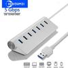 Aluminiumslegering USB 3.0 Hub 5 Gbps Høyhastighets 4/7 Porter USB-splitter Dokkingstasjon USB 3.0-port OTG-adapter for bærbar datamaskin PC