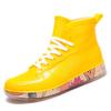 Fashion Graffiti Rain Shoes Men's and Women's Short Tube Outer Wear Adult Rain Boots Non-slip Waterproof Boots Rubber Shoes