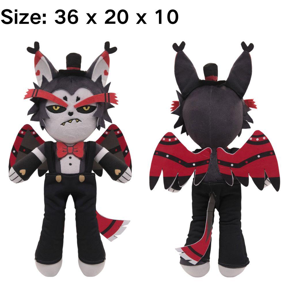 Cursed Cat Alastor Cosplay Plush Angel Dust Husk Lucifer Fat Nuggets Plushies Cartoon Hotel Fantasy Birthday Gifts Mascot Props