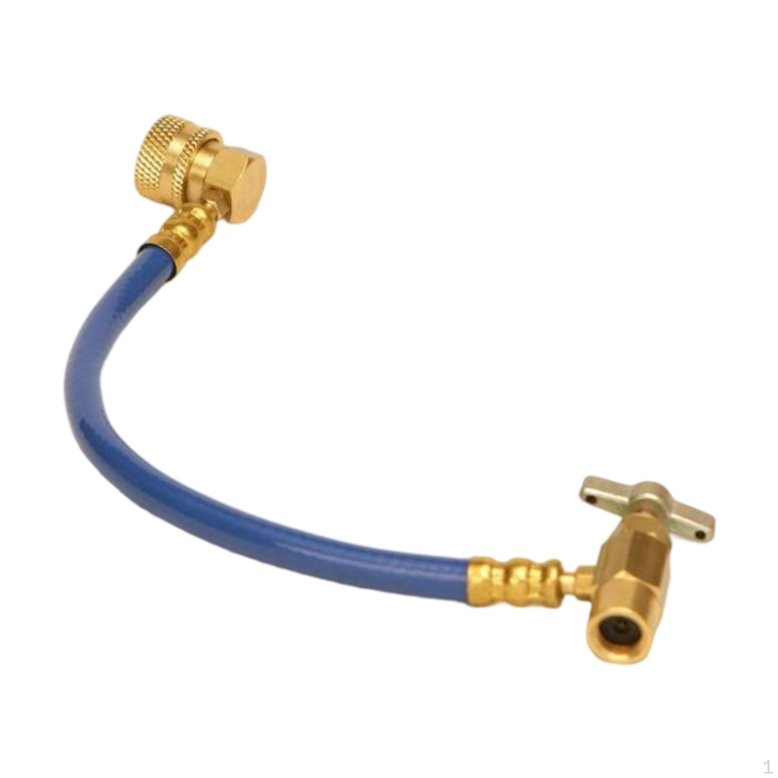 

Зарядный шланг Трубка кондиционера R134A Соединитель низкого давления Алюминий 25см с коллекторами клапанов