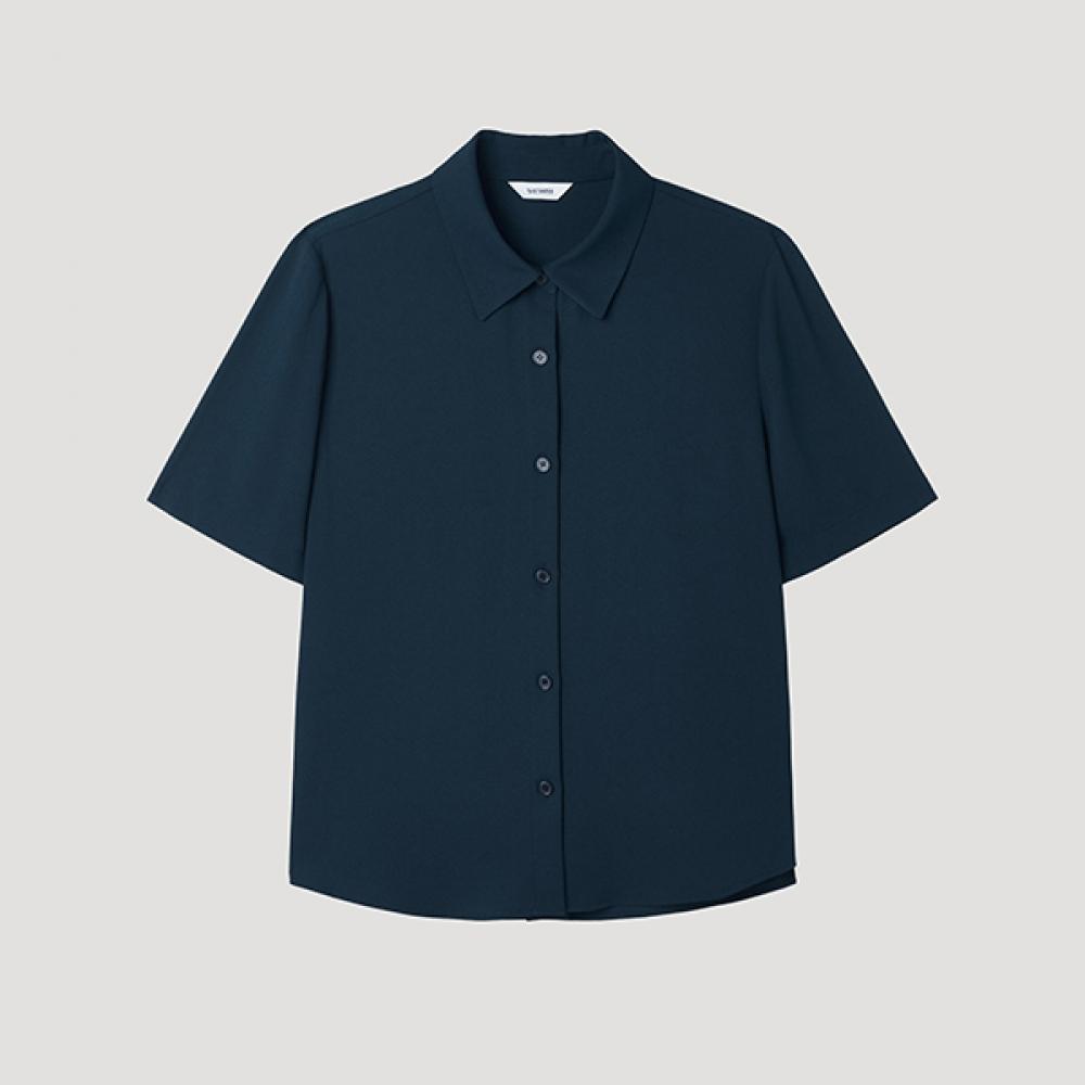 

[She S miSS] baSic Short Sleeve Collar blouSe SwwStp22010 Tg Till Green/55
