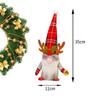 Christmas Festival Faceless Dwarf Doll Ornaments Red Grey And Green Dolls Window Decoration Props