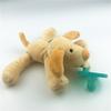 Ciuccio in Silicone con Ciondolo Animale di Peluche per Lattanti e Bambini Piccoli per Alleviare la Dentizione
