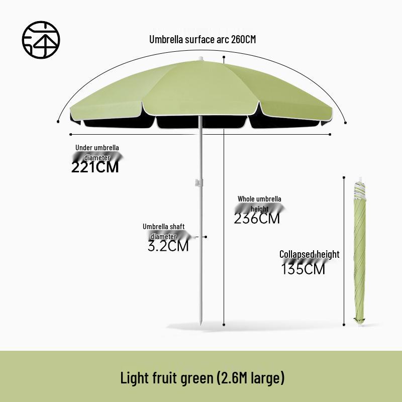 Large Outdoor Sunshade Commercial Stall Umbrella