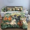 Galloping Horses Nature Decor Bedding Set with 1 Duvet Cover 2 Pillowcases Single Double King Queen, Gift