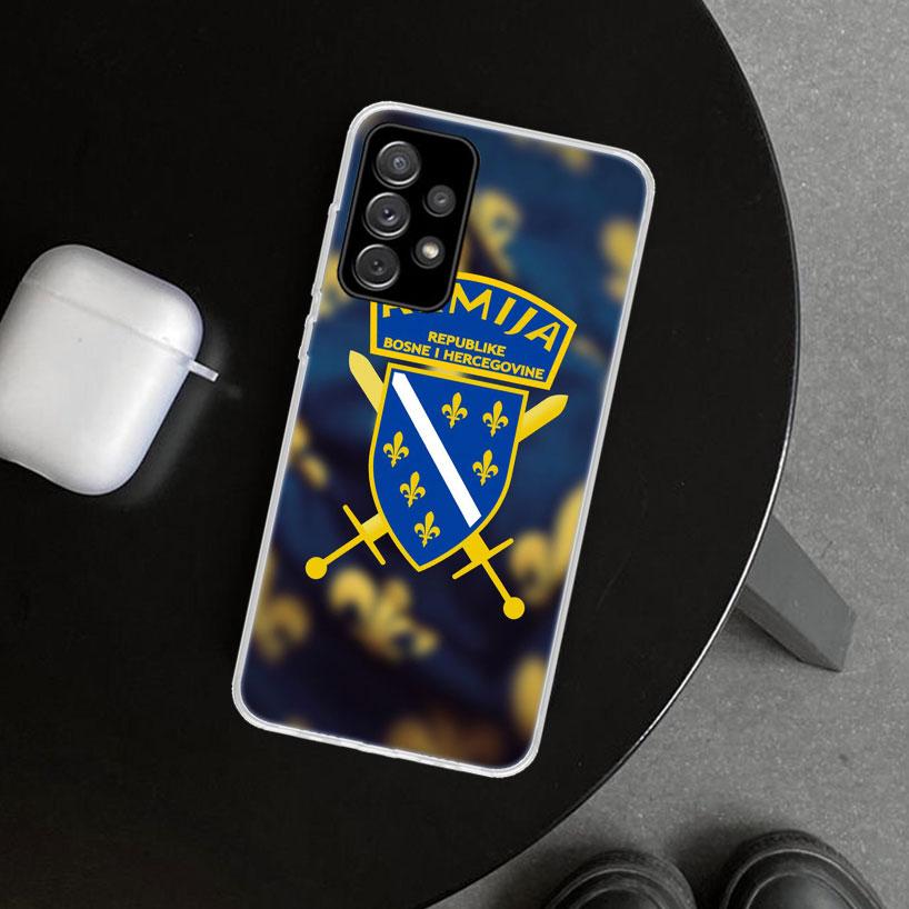Bosnia And Herzegovina Flag Phone Case Cover for Samsung Galaxy A12 A22 A32 A52 A72 A02S A51 A50S A31 A20S A10S Note 20 Ultra 10