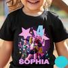 New Girls T Shirt Kpop Demon Hunters Children's T Shirt Birthday Short Sleeve Saja Kids Tee Top Girls Boys Family Clothing
