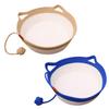 Cat Bed Basket Cotton Rope Woven Pet Bed Breathable Cat Ear Pet Sleeping Basket with Ball Toy for All Seasons Medium Large Cats