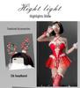 Temptation Reindeer Plush Lingerie Set - Sexy Christmas Bodysuit & Fishnet Outfit
