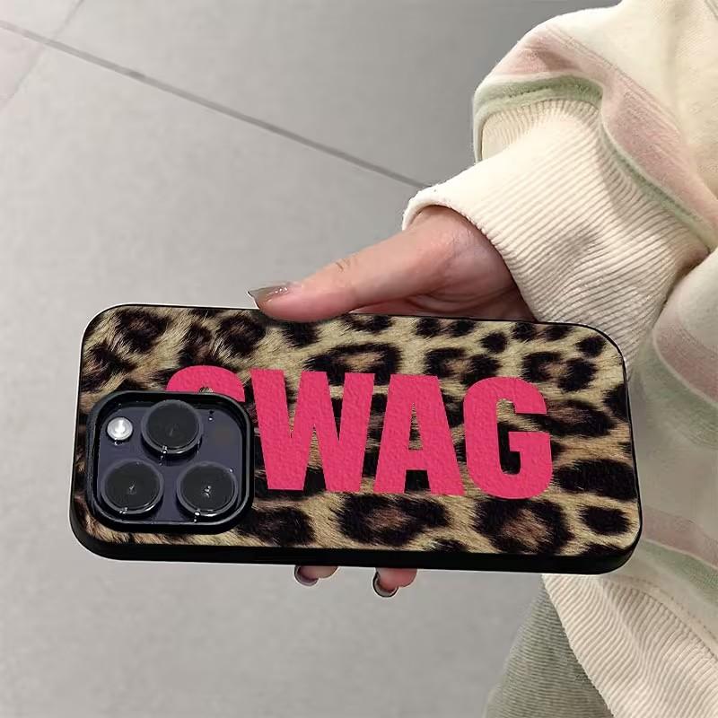 Leopard Lichee leather pattern Phone Case For Redmi A5 A3 A1 14C 13 12 12C 10 9 9A 9T 9C 8  K60 Ultra Shockproof Cover Pink SWAG