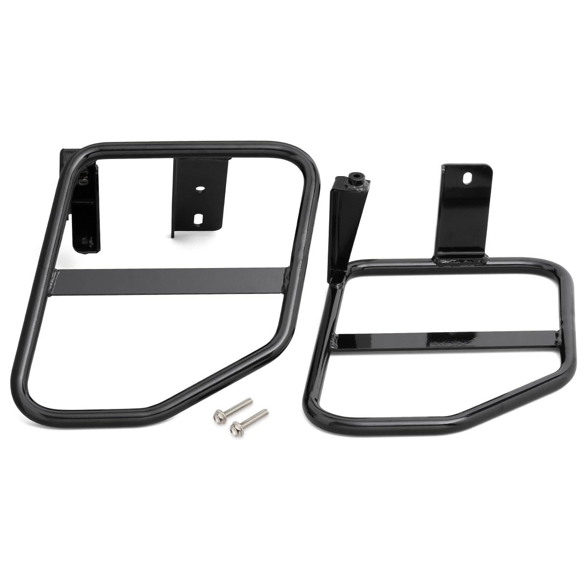 

DRC Side Bag Supports for Cross Cub 50 Cross Cub 110 Super Cub 50 and Super Cub 110 Compatible with and exhaust Side bag attachment prevents tire