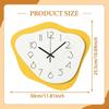 Acrylic Tribal Wall Clock Modern African Lady Timepiece Silent Ornament Sculpture Figurine