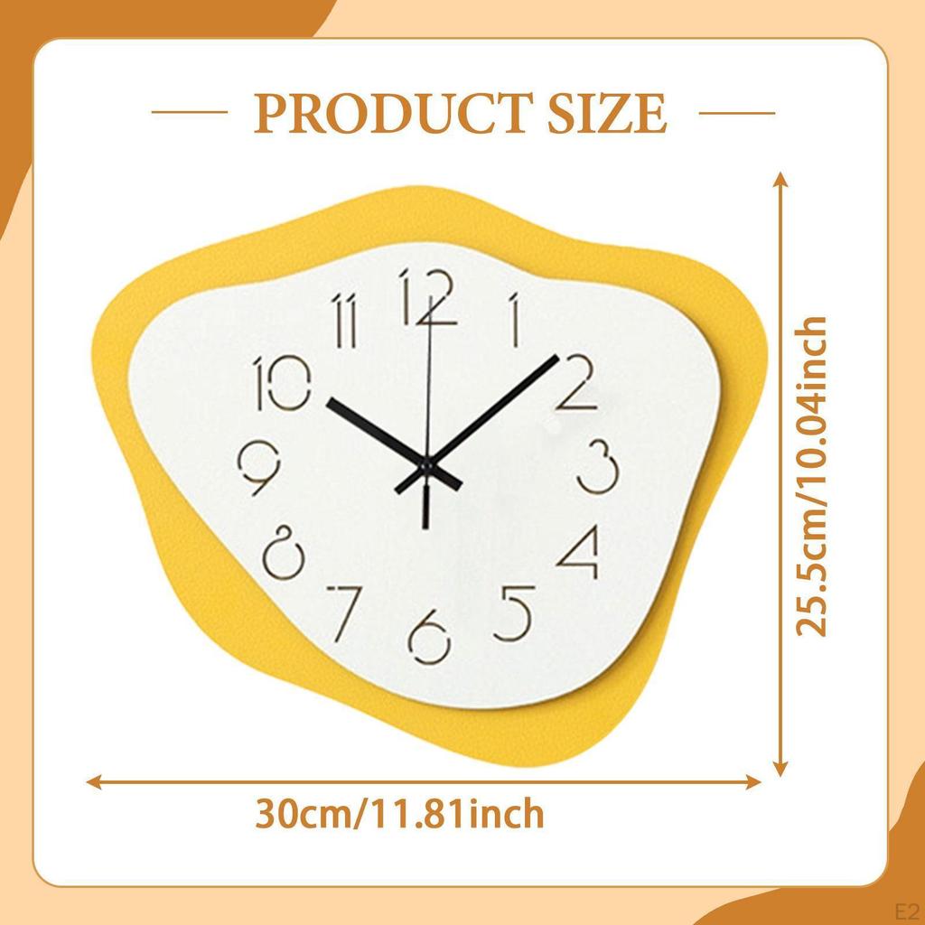 Acrylic Tribal Wall Clock Modern African Lady Timepiece Silent Ornament Sculpture Figurine
