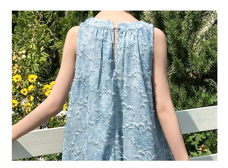 Girls' Dress Summer 2026 New Style Mid University Children's Stylish Tank Top Skirt Girls' Lace Holiday Beach Skirt Trendy