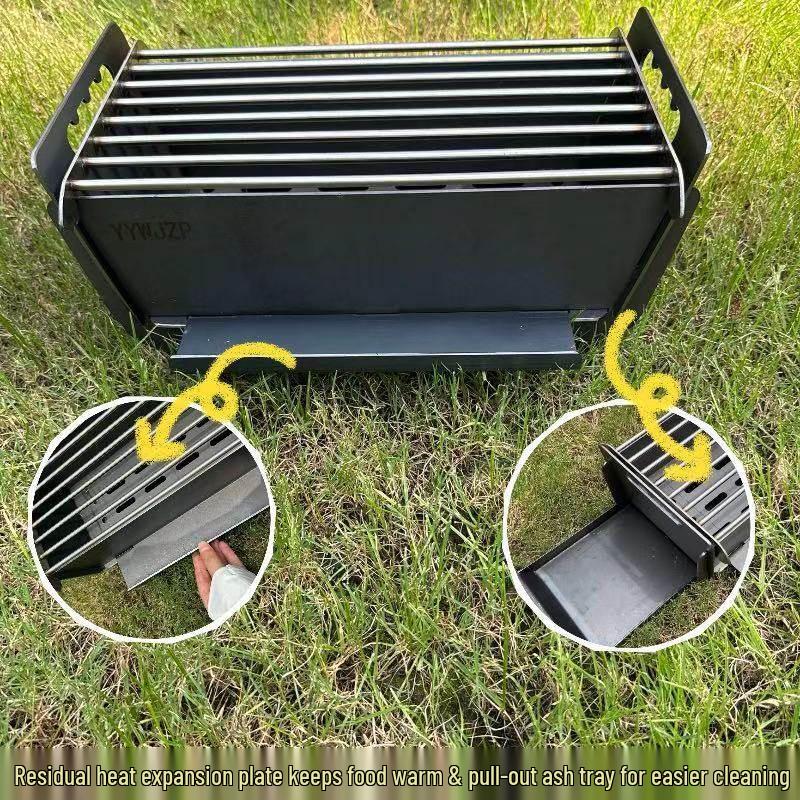 Tiemyun Outdoor Portable Camping Card-type BBQ Grill