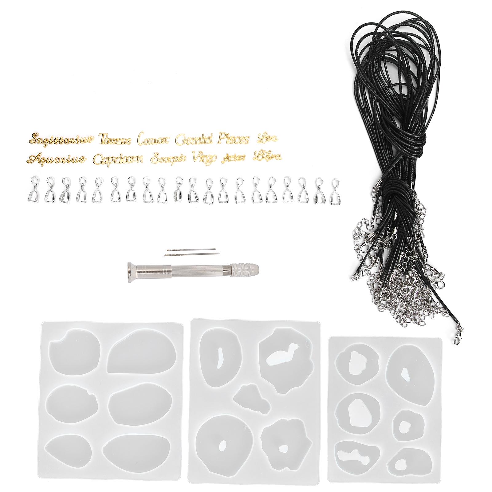 

DIY Silicone Mold Jewelry Craft Pendant Making Irregular Mold Hand Drill Accessory Set